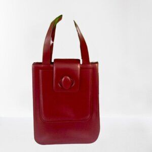 Gorgeous Cartier Paris Must Be Line Bordeaux Turnlock Bag Burgundy Shoulder Hand